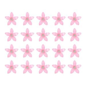 20 Pcs Mini Flower Cute Hair Clips for Fine Hair Hair Accessories Pink